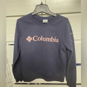 Navy Blue Colombia Crewneck Sweatshirt Womens Size S